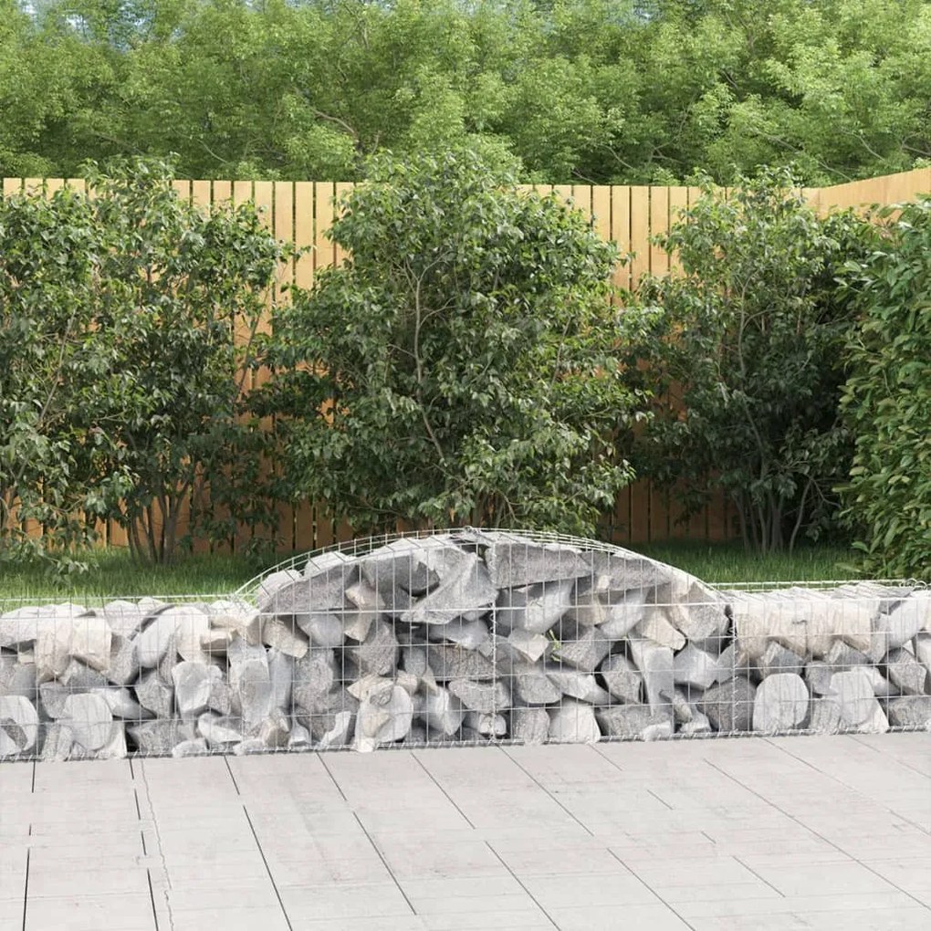 30 db íves horganyzott vas gabion kosár 300x50x40/60 cm