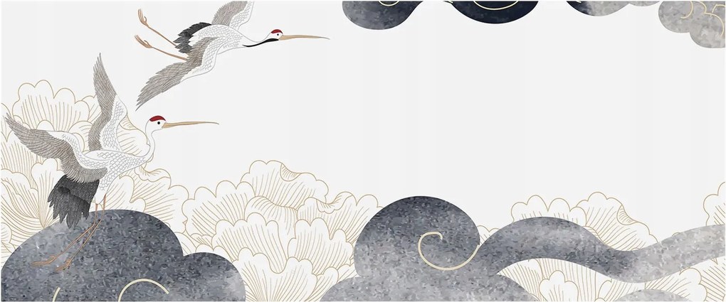 Flizelina Dekoratív Fotótapéta Hálószobába Daruk repülés közben 250x104 Ragasztó