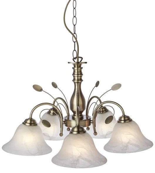 Globo 69007-5H - Csillár láncon POSADAS 5xE27/60W/230V