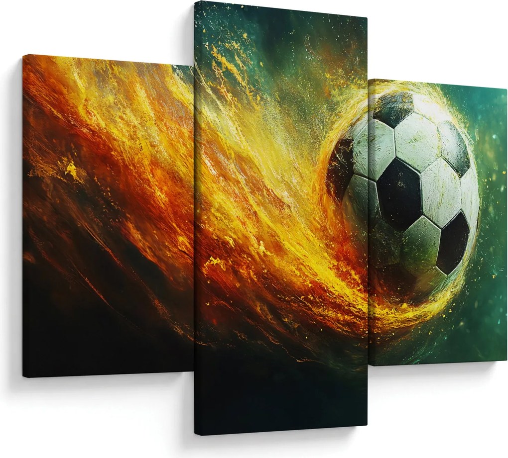 Kép - Focilabda repülés közben (90x60 cm)