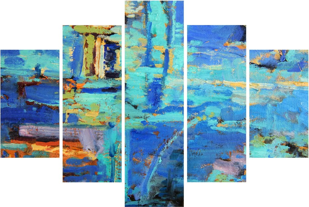 Kép - Absztrakt olajfestmény (150x105 cm)