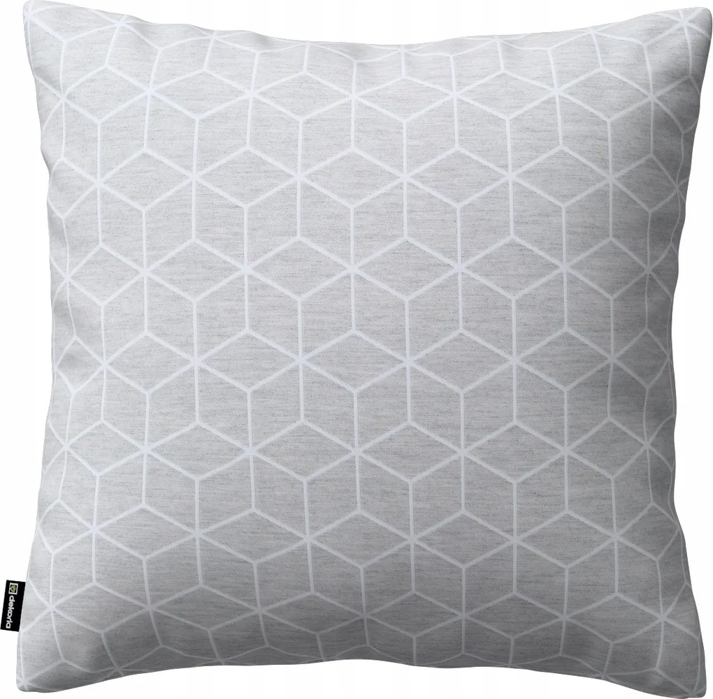 Dekoria Szürke alapon kocka mintás párnahuzat