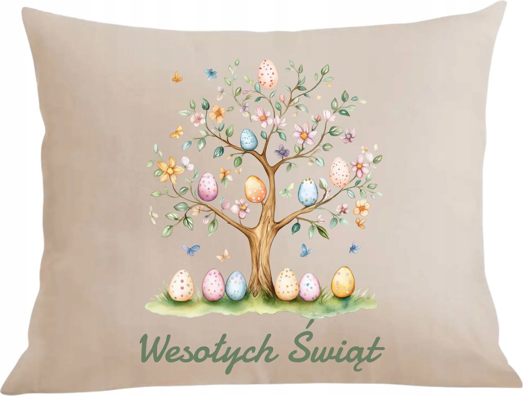 Húsvéti párna párnahuzat Dekoratív Húsvéti fa Boldog Karácsonyt