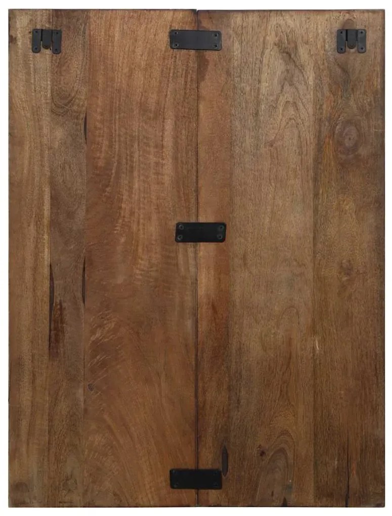 Éjjeli szekrény Többszínű 60x32x80 cm Tömör fa újrahasznosított