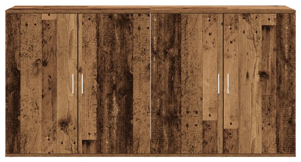 2 db oldalnézet régi fa 79x38x80 cm mérnöki fa