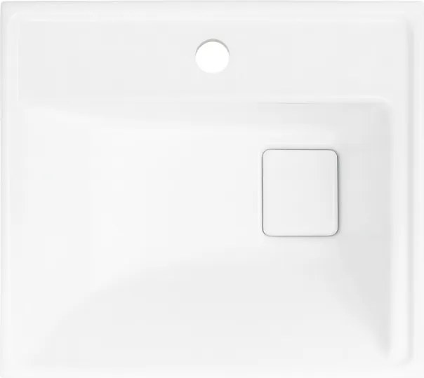 Piramida EURIDIKA 50L fali / álló fürdőszobabútor - műmárvány mosdóval - 50 x 75 x 38 cm