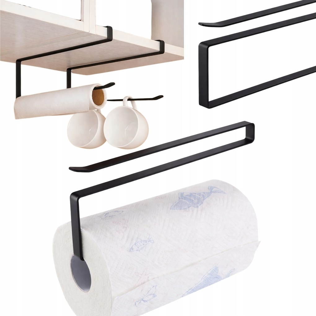 Konyhai Törölközőtartó Papír Edények Fúrás Nélkül Loft Akasztó