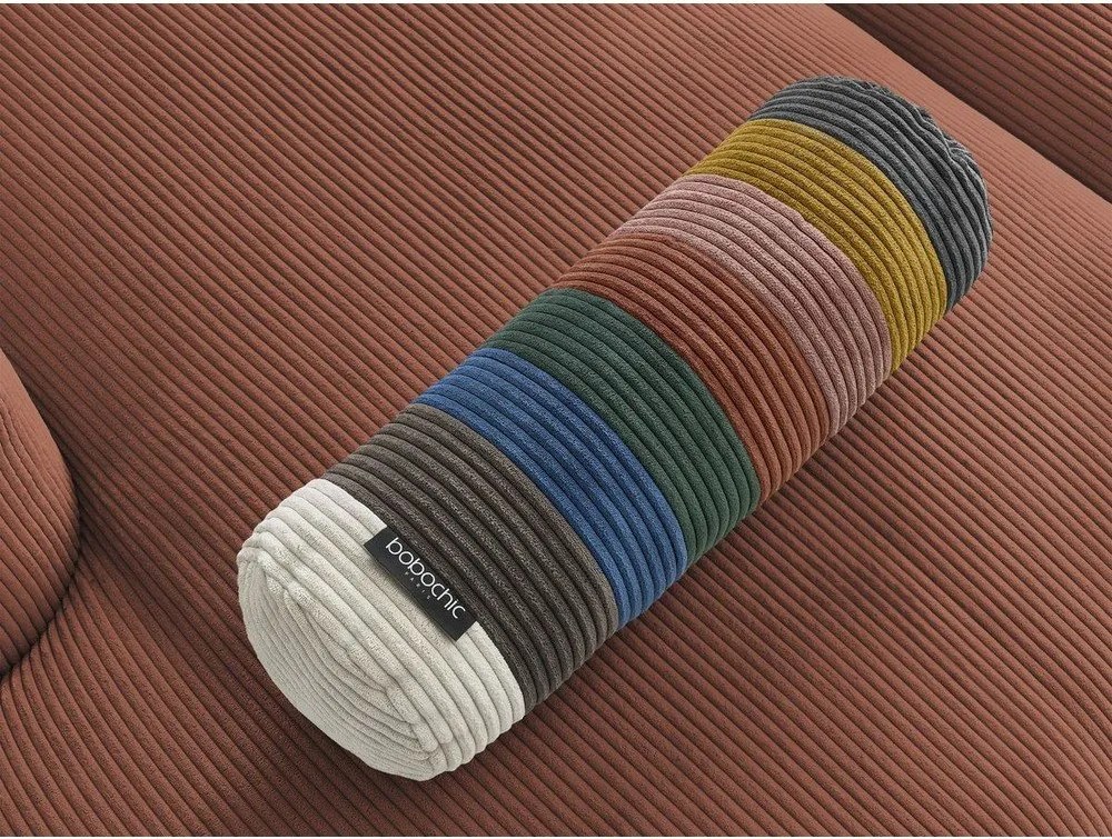 Narancssárga kordbársony kanapé 250 cm Belair – Bobochic Paris