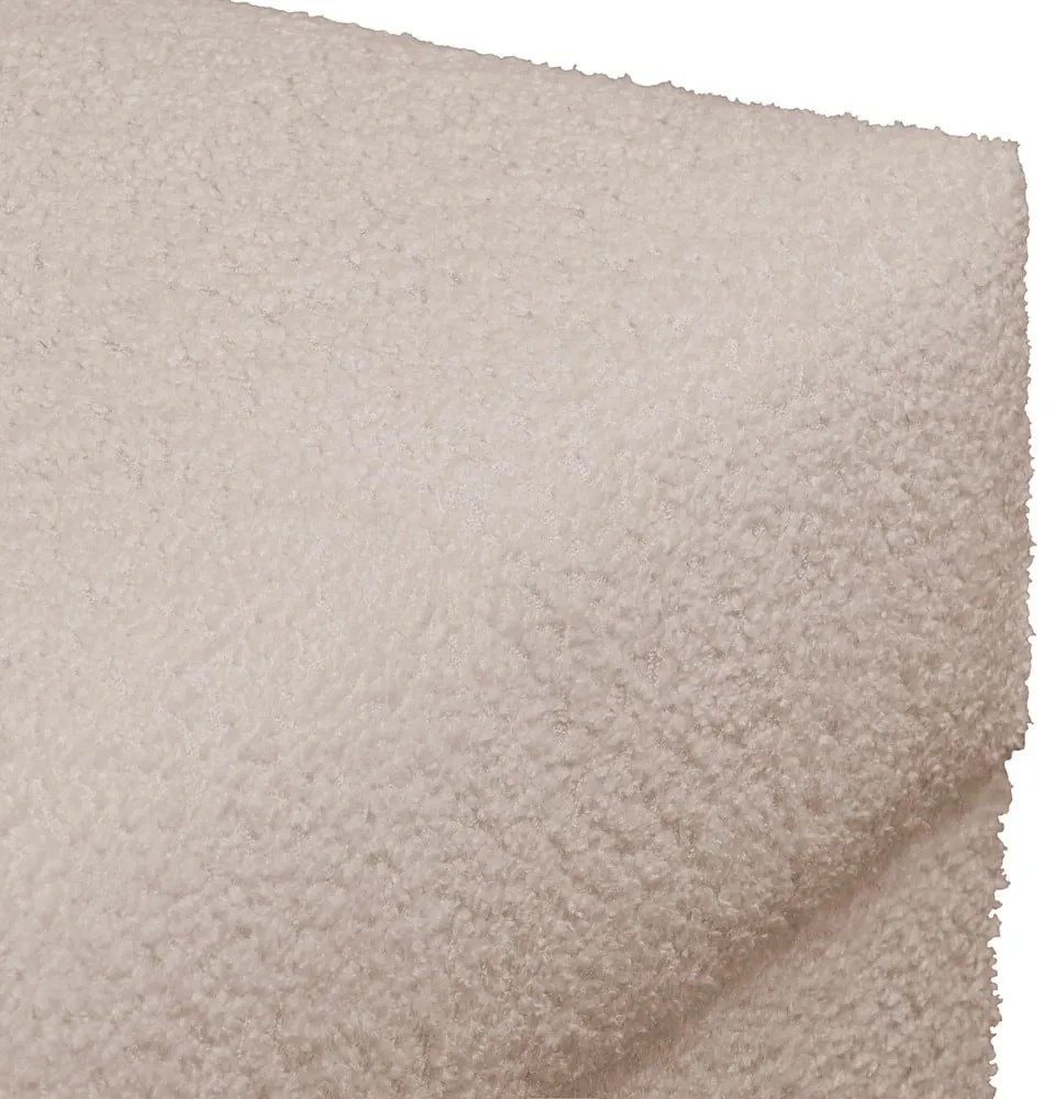 Bézs buklé sarokkanapé (bal oldali) Ariella – Ropez