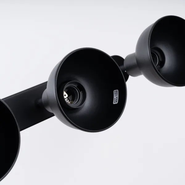 Sollux SL.1318 - Spotlámpa ELBA 3xE27/15W/230V fekete