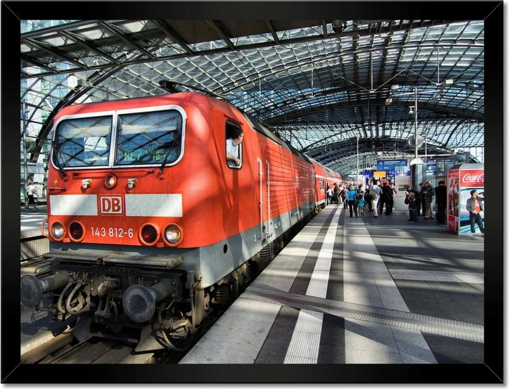 Poszterek keretben 40x30 Berlin Vonat Mozdony
