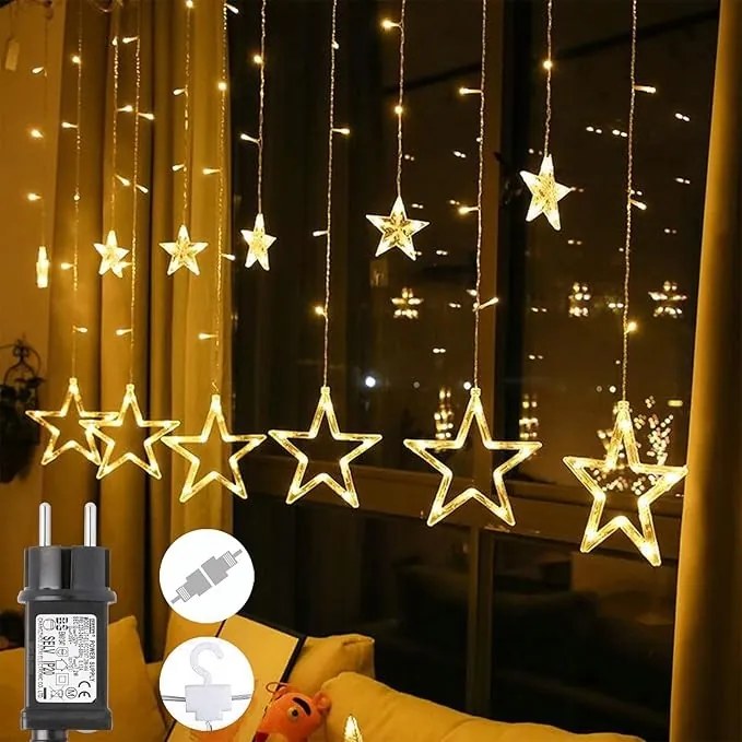 Világítás GlobaLink Fénylánc csillagokkal