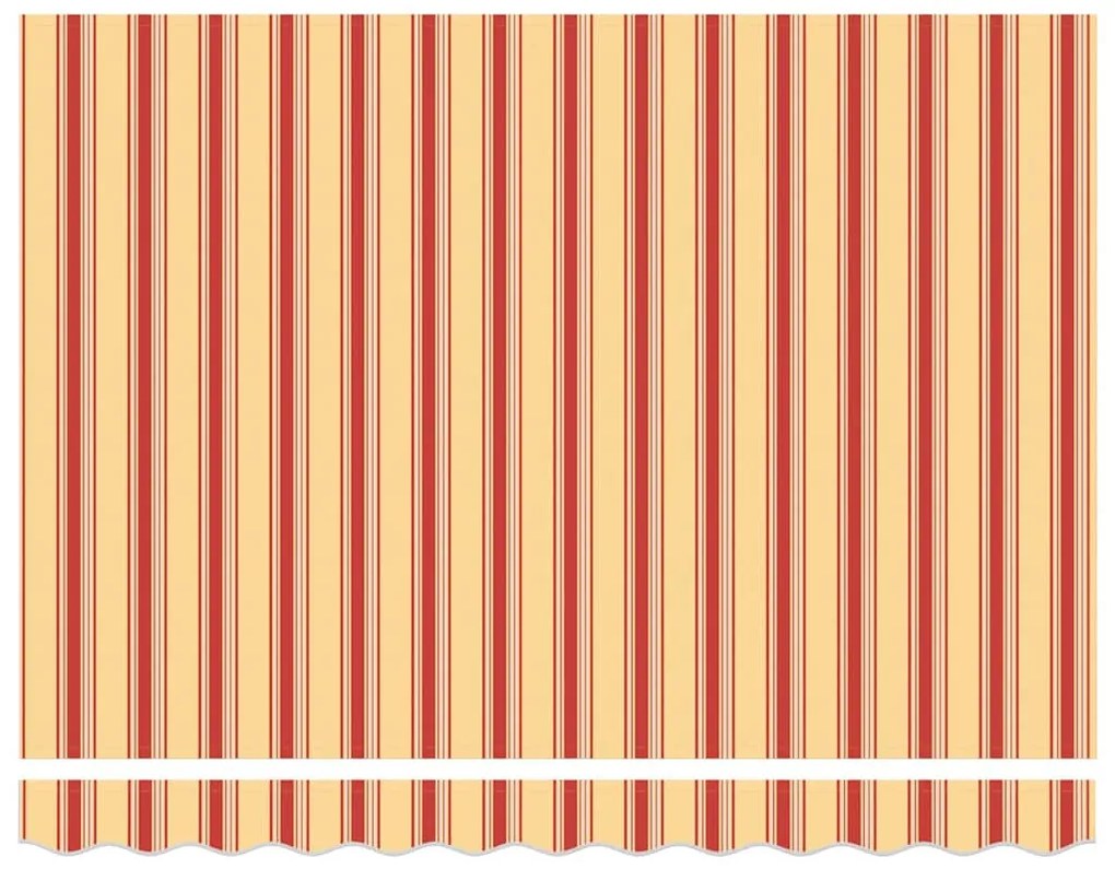 Behúzható napellenző Sárga és narancs 350x250 cm szövet