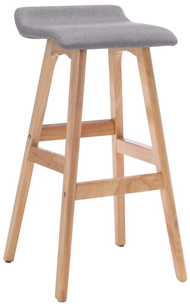 2 db világosszürke szövet bárszék