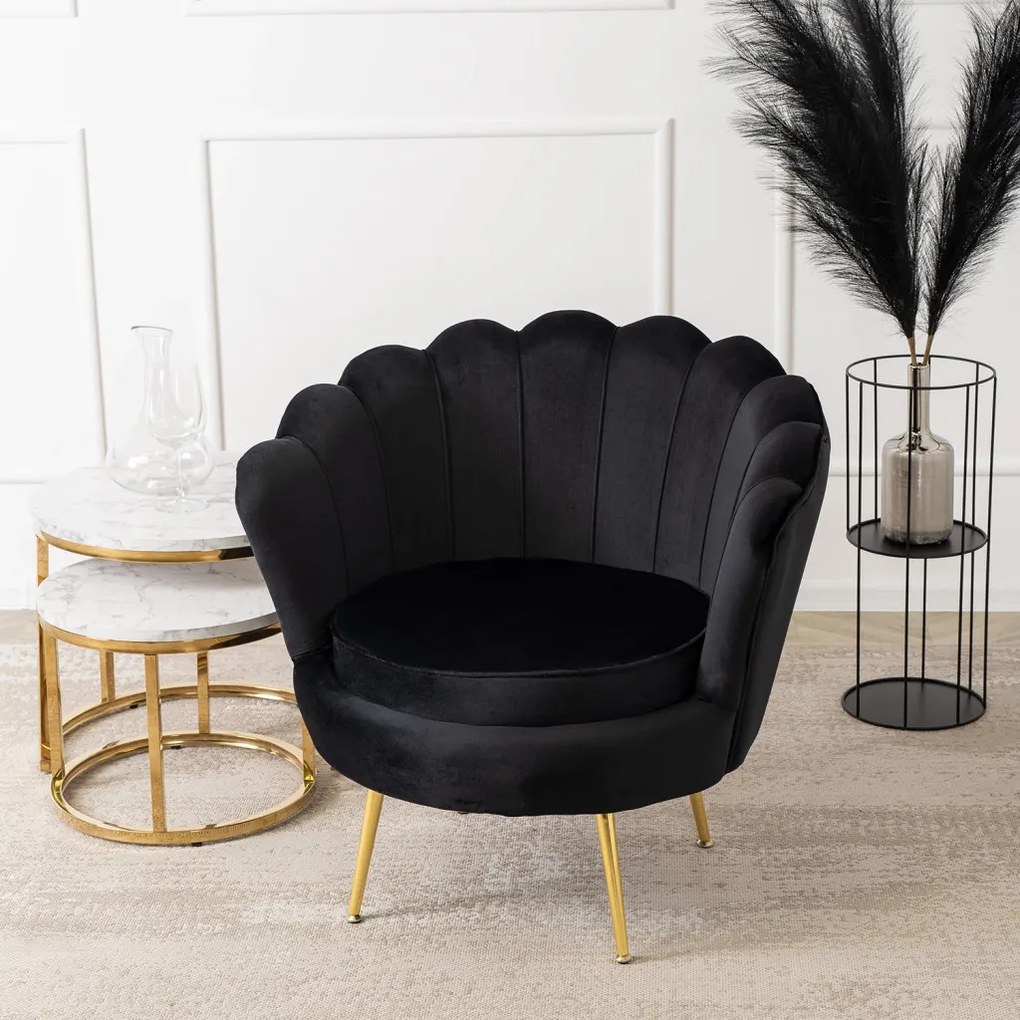 Fotel Szürke Bársony Kárpittal. ANGEL