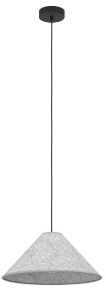 Eglo 43984 - Csillár zsinóron ALSAGER 1xE27/40W/230V szürke