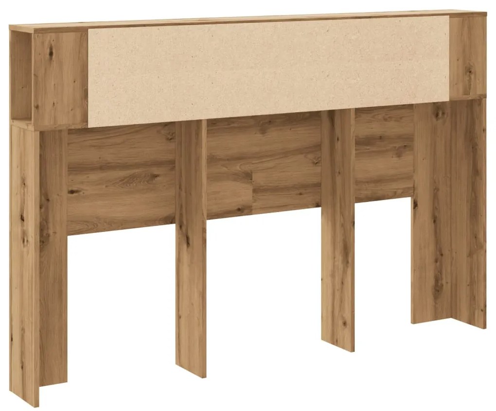 kézzel készített tölgyfa fejtámla szekrény 160 x 18,5 x 103,5 cm