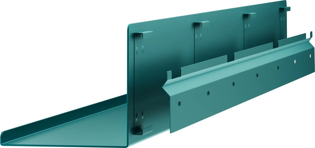 Függeszthető fém polc, tengerkék, 1200 mm: JOANNE Modern