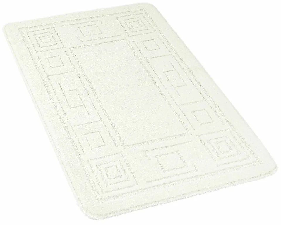 Kvalitex Ornament fürdőszoba szőnyeg krém, 60 x 100 cm