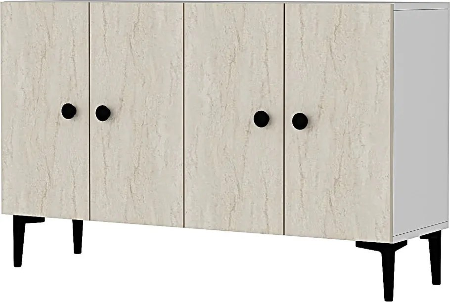 Pella 120 - White, Travertine