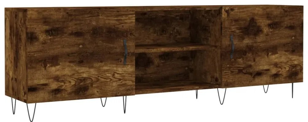 füstös tölgy színű szerelt fa TV-szekrény 150 x 30 x 44,5 cm