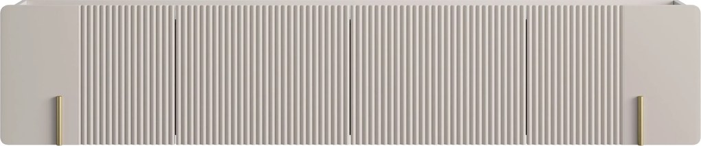 Malmi fali szekrény 200 cm - kasmír / arany