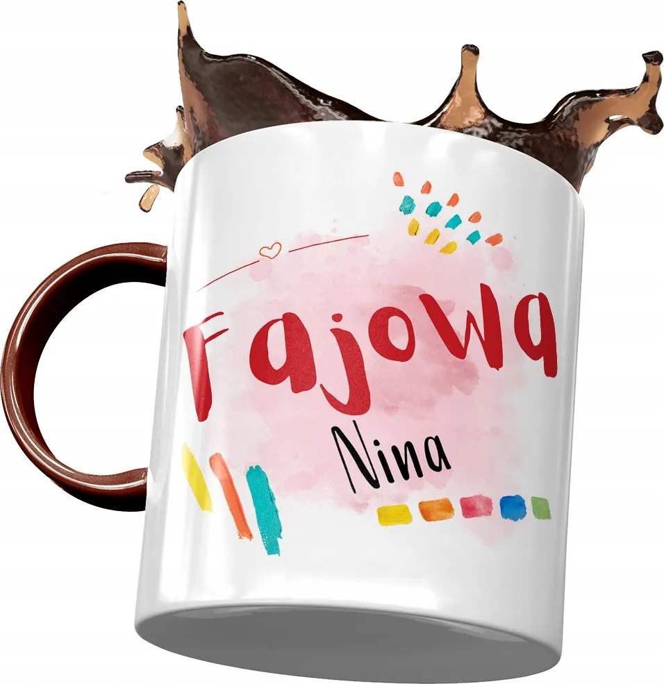 Bordó Bögre Nina Feleség Barátnő Ajándék Nyomtatott Fotóval