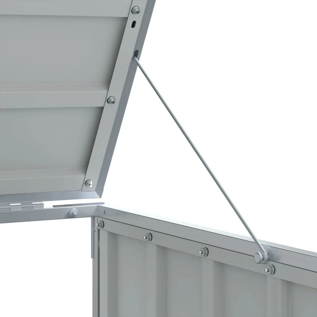 zöld acél kerekes szemetes tároló dupla tárolókhoz 138 x 79 x 117 cm