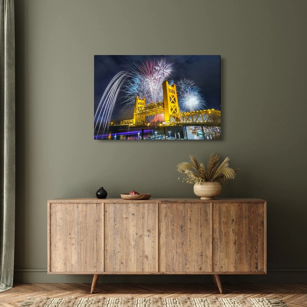 Kép - Szilveszteri éjszaka (90x60 cm)