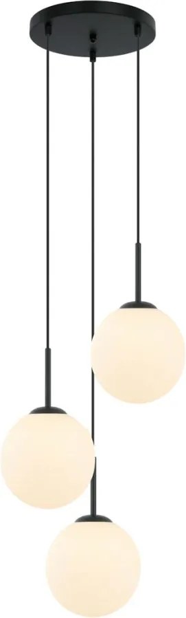 ITALUX PND-5578-3S-BK DEORE Többágú Függesztett Lámpa Fehér, Fekete E27 IP20
