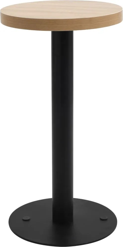 vidaXL világosbarna MDF bisztróasztal 40 cm