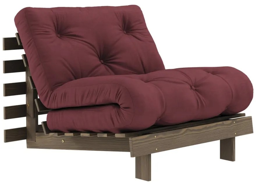 Borvörös fotel Roots – Karup Design