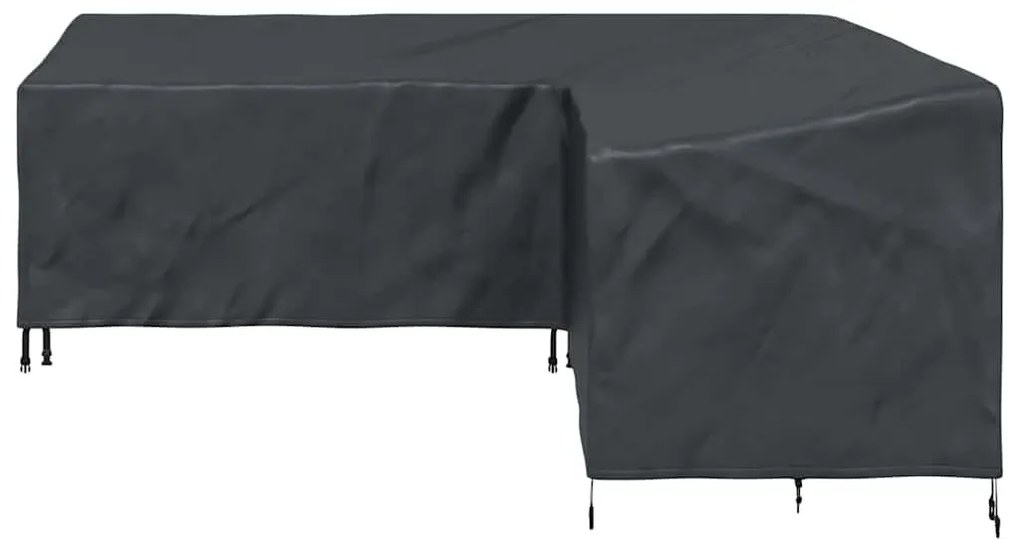 Kültéri bútorhuzat Fekete 220 x 220 x 80 cm 420D Oxford Szövet