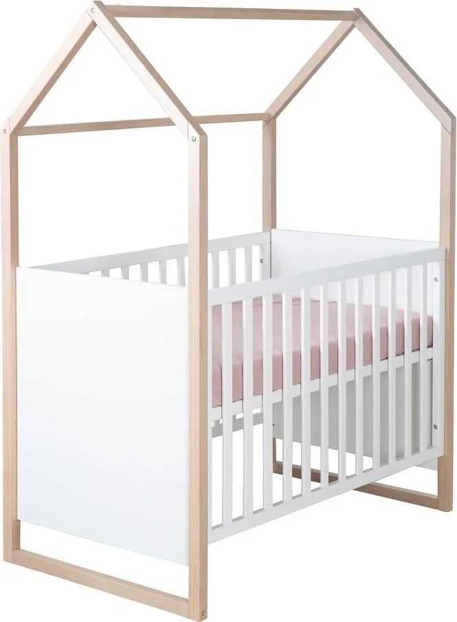 Fehér babaágy 60x120 cm Cabane – Roba