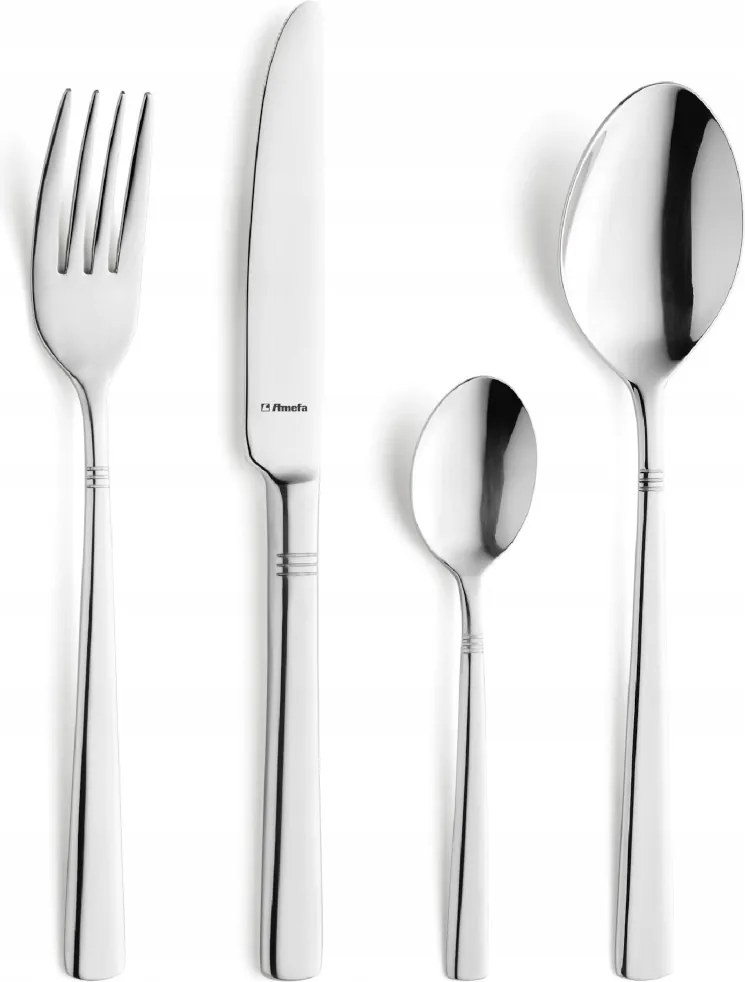 Ebédlő evőeszköz szett 1 személyes Amefa Palmon 4 el. klasszikus stílus