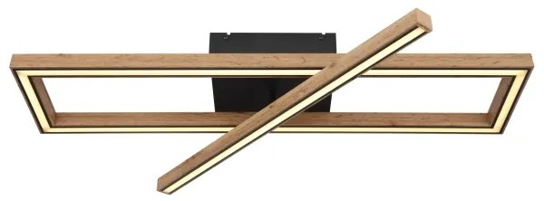 Globo 67287D1 - LED mennyezeti lámpatest MANDERA LED/36W/230V barna