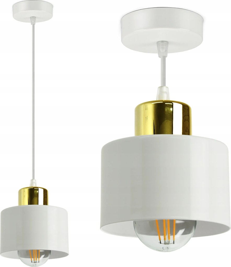 Mennyezeti lámpa Csillár Fehér Arany Roller EZ1 Led