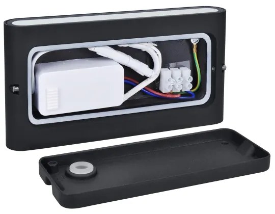 Solight WO800-B- LED Kültéri fali lámpa MODENA LED/12W/230V IP54 fekete