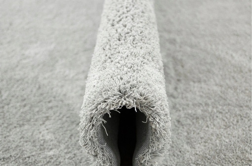 Szürke Csúszásgátló Szőnyeg Nappaliba Vastag Puha Shaggy 150x200 cm