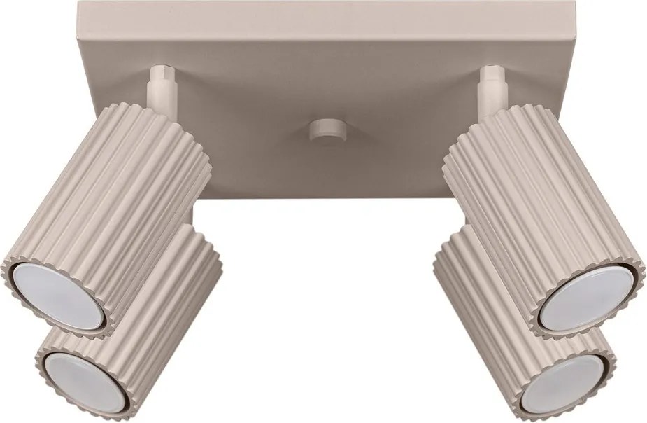 Szürkésbarna fém spotlámpa ø 6,5 cm Gleam – Sollux