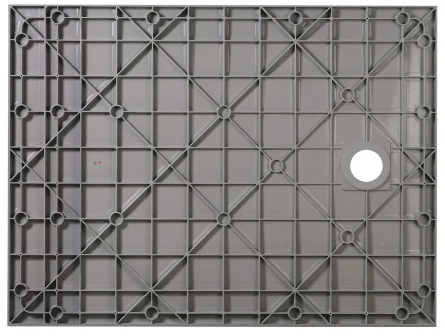 Erga Hyper, SMC zuhanytálca 110x80x2,6 cm + szifon, matt szürke, ERG-V06-SMC-8011S-GR