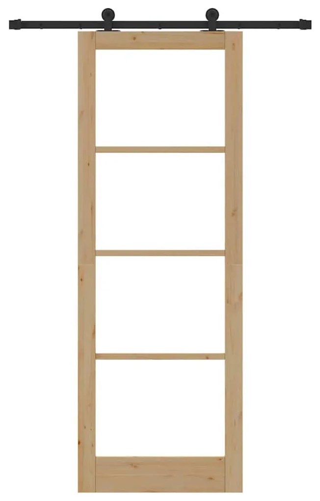Csúszó Ajtó ORKDAL Barna 83 x 232 cm Fa és fém