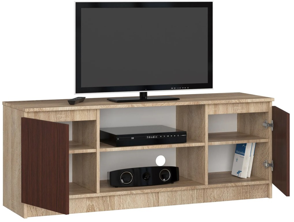 TV asztal Dariel  (szonoma tölgy + wenge). Akció -12%. 1069395
