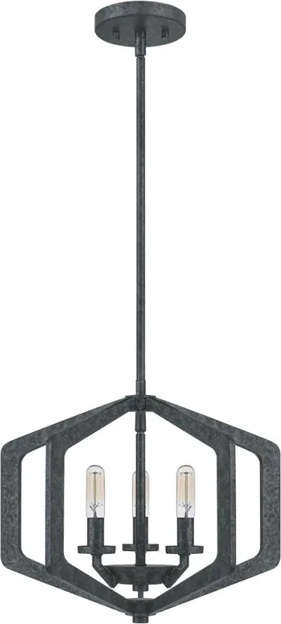 ELSTEAD QZ-VANGUARD-3P-OK VANGUARD Klasszikus Függesztett Lámpa Fekete E14 IP20