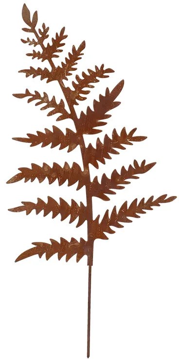 Páfrányleveles lézervágott leszúrható kerti dekoráció, 37 cm, C