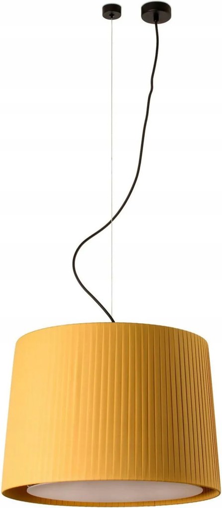 Faro Samba függeszték fekete/sárga, átmérő 450 mm, textil+papirusz