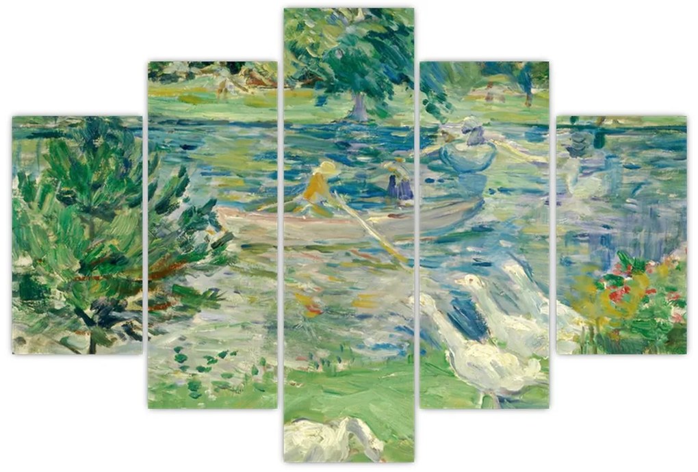 Kép - Berthe Morisot, Girl in a Boat with Geese, reprodukciók (150x105 cm)