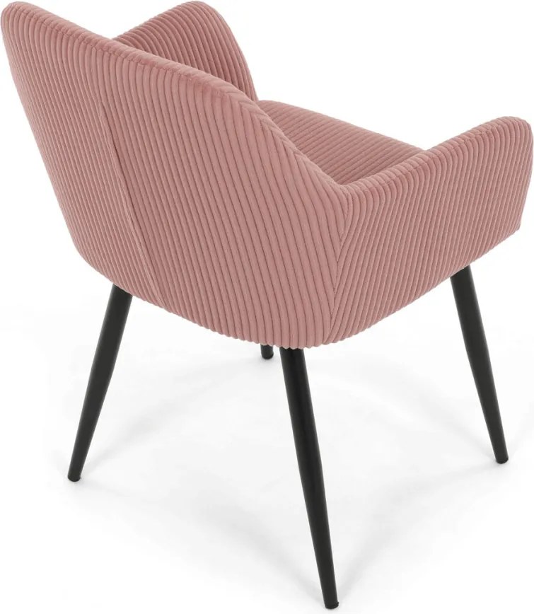 Étkezőszék rózsaszín kordbársony kárpittal – DCH-V4009 PINK6