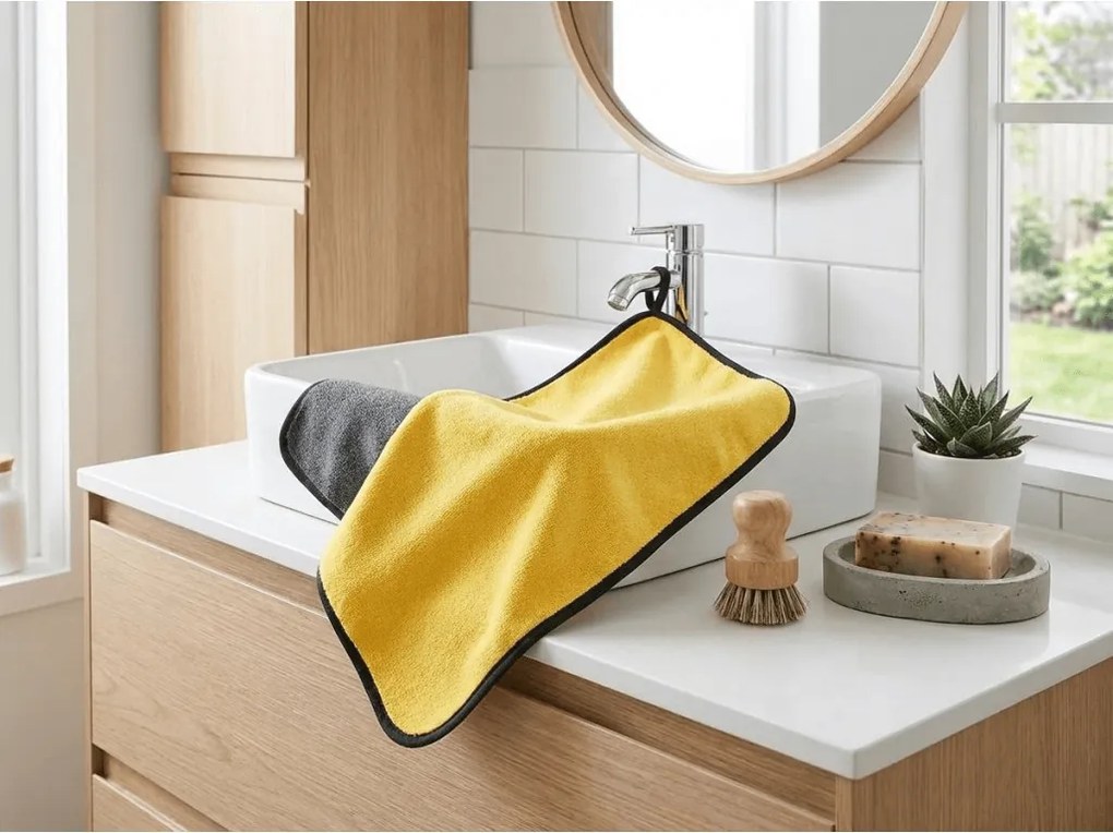 Mikroszálas törlőkendő MICROZA 30x40 cm - több színű Termék színe: Zöld