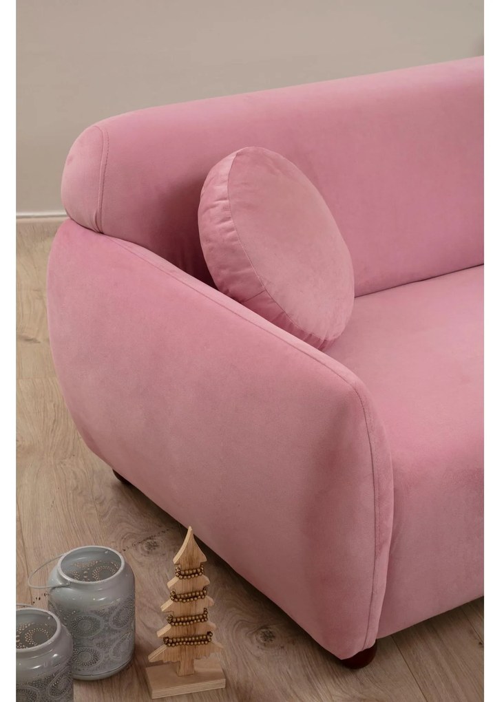 Háromszemélyes kanapé Edoletta (rózsaszín). Akció -26%. 1106680